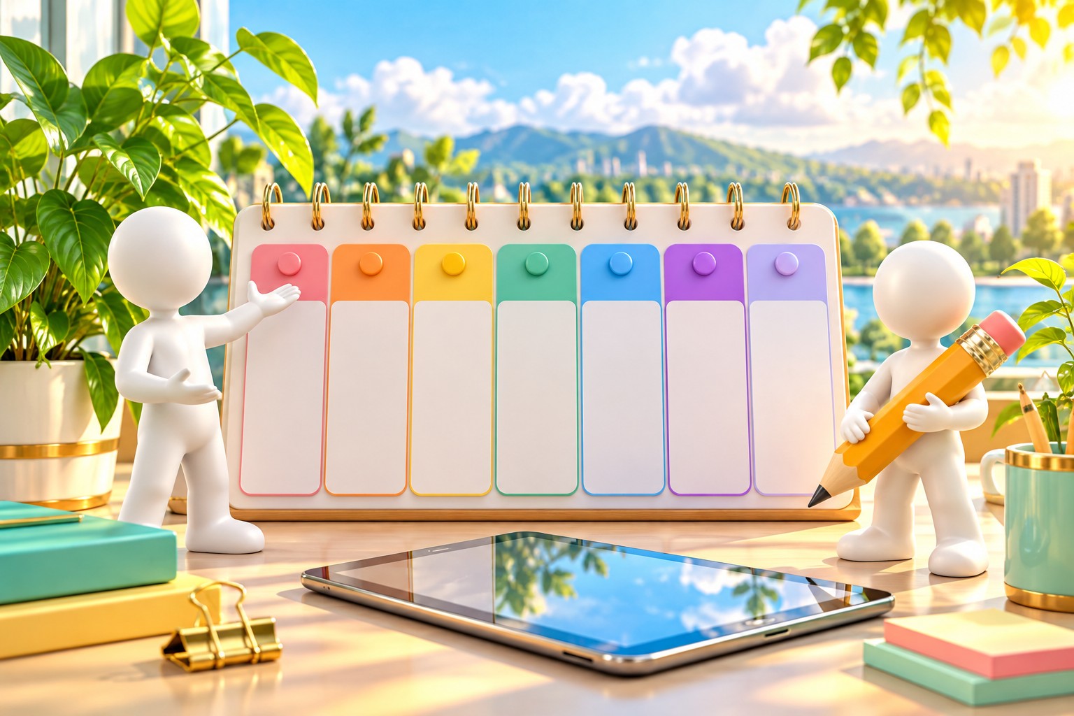 Weekly planner for useful practice